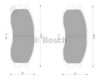 BOSCH 0 986 AB2 064 Brake Pad Set, disc brake